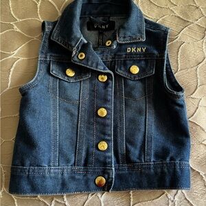 DKNY Blue Denim Toddler Vest